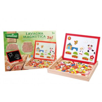 Tablita neagra si alba scris cu creta si marker cu magneti 65 piese - SOLGL37764