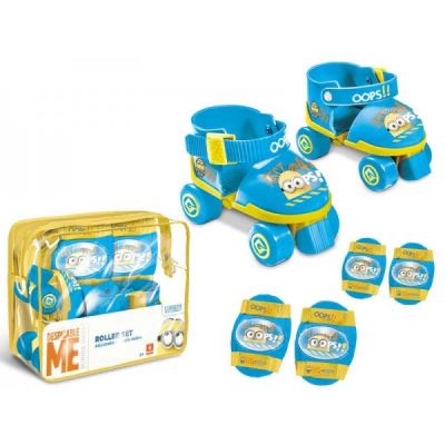 Role copii Mondo ajustabile Minioni 4 roti cu protectii - SOLMON28049