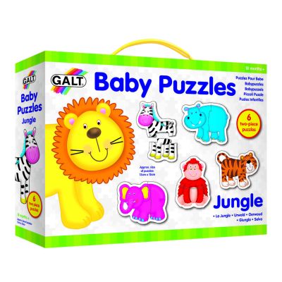 Baby puzzle: animale din jungla (2 piese)