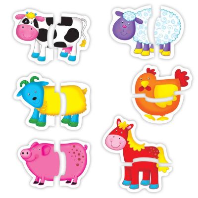 Baby puzzle: ferma (2 piese)