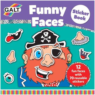 Carte cu abtibilduri funny faces