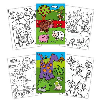 Early activities: prima carte de colorat cu abtibilduri