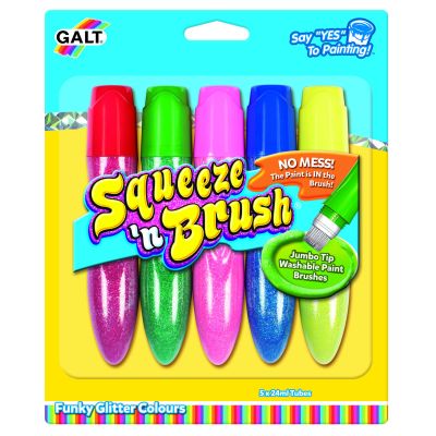 Squeeze'n brush - 5 culori cu sclipici