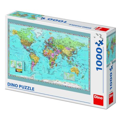 Puzzle - harta politica a lumii (1000 piese)