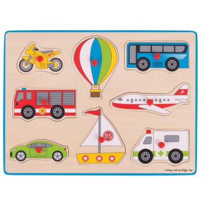 Puzzle din lemn incastru - vehicule