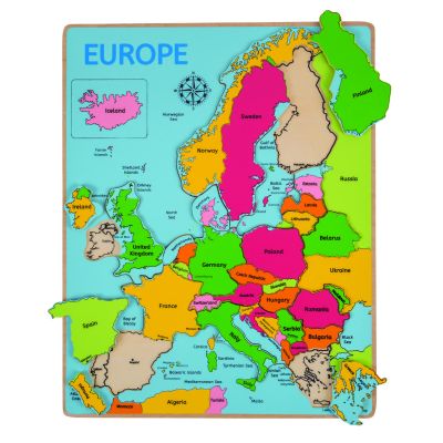 Puzzle incastru harta europei