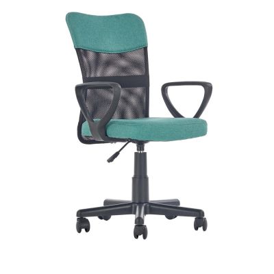 Scaun birou pentru copii cu plasa textila, hm timmy, ergonomic, inaltime reglabila, structura polipropilena, rotire 360 ˚, 120 kg, turcoaz drm4467