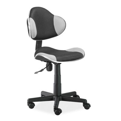 Scaun birou pentru copii cu mesh sl qg2, ergonomic, inaltime reglabila, cadru polipropilena, 60 kg, gri/negru drm4109