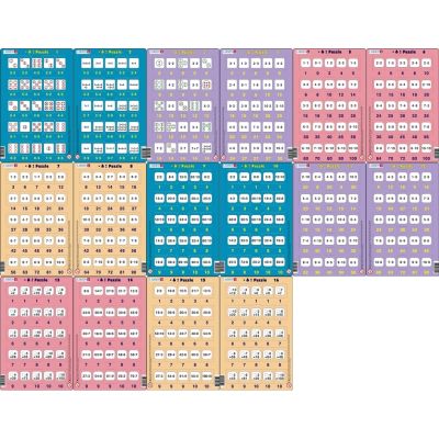 Set 16 Puzzle-uri Inmultire si Impartire, 25 Piese Larsen LRP49 BBJLRP49_Initiala