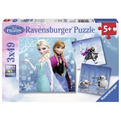 PUZZLE FROZEN, 3x49 PIESE - ARTRVSPC09264