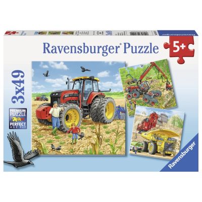 PUZZLE MASINARII, 3X49 PIESE - ARTRVSPC08012