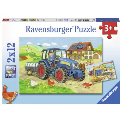 PUZZLE SANTIER CONSTRUCTII SI FERMA, 2X12 PIESE - ARTRVSPC07616