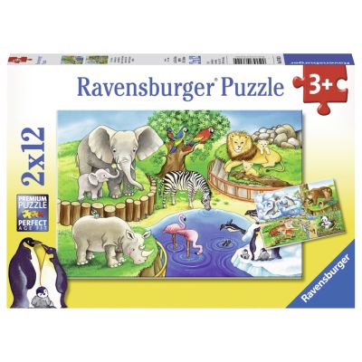 PUZZLE ZOO, 2x12 PIESE - ARTRVSPC07602