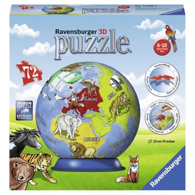 PUZZLE 3D GLOBUL PAMANTESC, 72 PIESE - ARTRVS3D11840