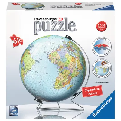 PUZZLE 3D PAMANTUL, 540 PIESE - ARTRVS3D12436