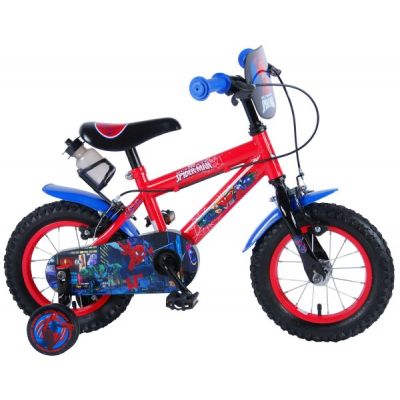 Bicicleta Volare pentru baieti 12 inch cu doua frane de mana partial montata Ultimate Spiderman - SOLVOL41254-CH-IT