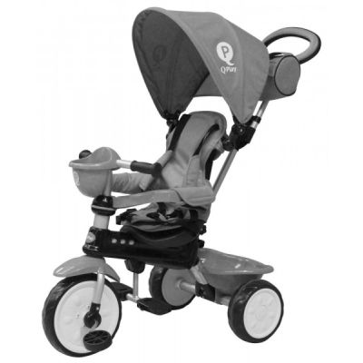 Tricicleta Volare Comfort 4 in 1 gri partial montata Qplay - SOLVOL892