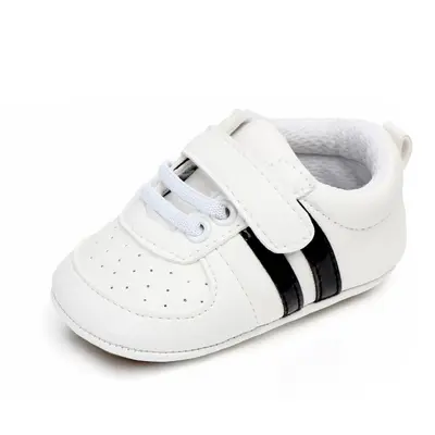 Adidasi bebelusi cu dungi negre MBD2044-4-p13.6-9 luni (Marimea 19 incaltaminte)