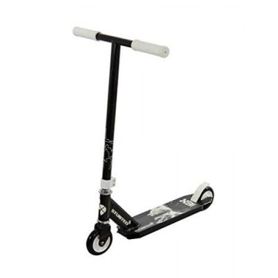 Trotineta MVS cu doua roti pentru sarituri Stunted EX alb si negru - SOLMVSM14576