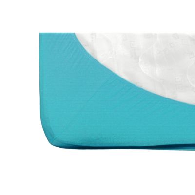 Cearsaf cu elastic jerse bumbac turcoaz 120/60 CM ERFF05114