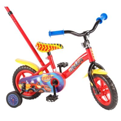 Bicicleta Volare Blaze pentru baieti 10 inch cu roti ajutatoare si maner parental partial montata - SOLVOL71019