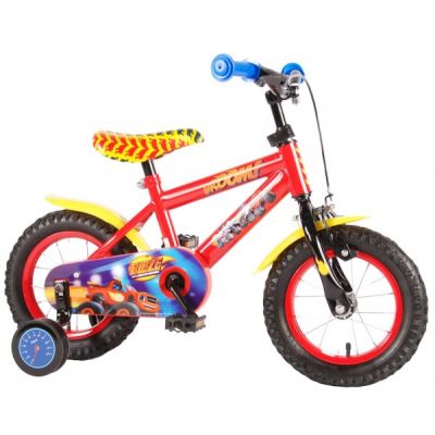 Bicicleta Volare Blaze pentru baieti 12 inch cu roti ajutatoare partial montata - SOLVOL71219-CH