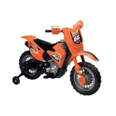 Motocicleta electrica pentru copii Enduro Motocross 6V portocalie  - SOLGL39357
