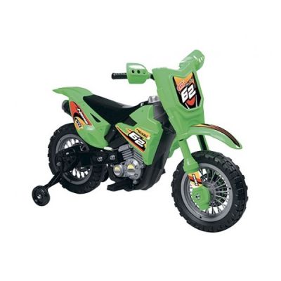 Motocicleta electrica pentru copii Enduro Motocross 6V verde - SOLGL39356