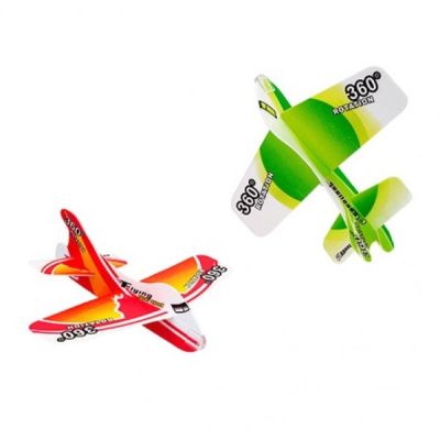 Set 2 avioane usoare din spuma Retro Globo WToy pentru copii care zboara - SOLGL37022