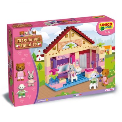 Set constructie Unico Maximilian Families Salon de infrumusetare 80 piese - SOLUN8940