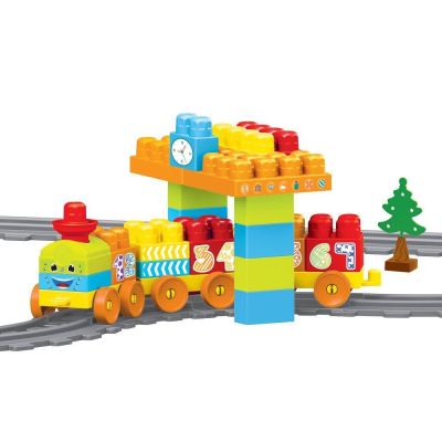 Set de constructii cu trenulet - 58 piese