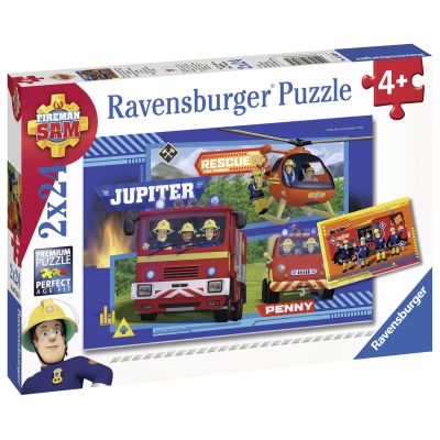 PUZZLE ECHIPA POMPIER SAM,2x24PIESE - ARTRVSPC07826