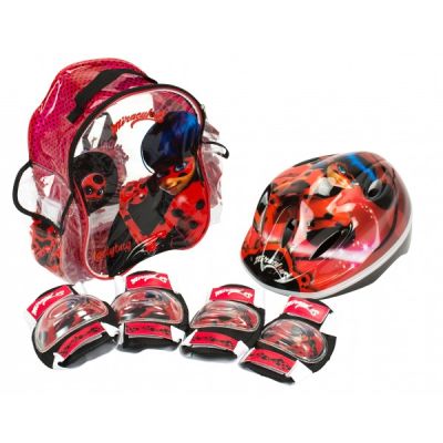 Set accesorii protectie pentru bicicleta role trotineta Saica 5822 Ladybug Buburuza Miraculoasa - SOLSA5822