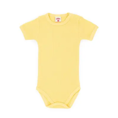 Body galben cu maneca scurta pentru bebelusi MK0320K-2