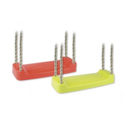 Leagan din plastic copii pentru exterior Androni simplu fara spatar verde sau rosu - SOLAG8308-0000
