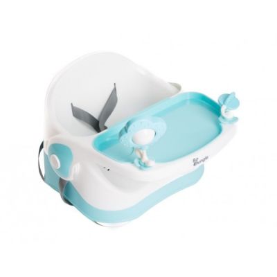 Scaun de masa bebelusi booster si inaltator detasabil Bo Jungle cu tavita detasabila albastru - SOLBJB730000