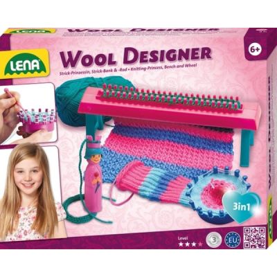 Set creativ de tricotat Lena modele din lana pentru copii - SOLLE42681