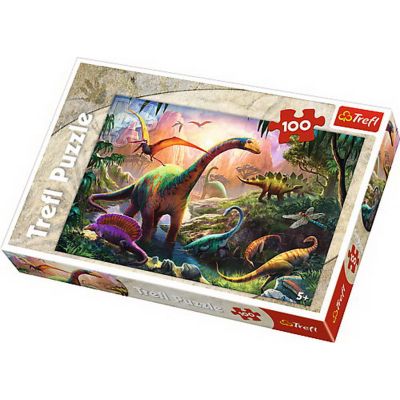 PUZZLE TREFL 100 PE TARAMUL DINOZAURILOR VIV16277