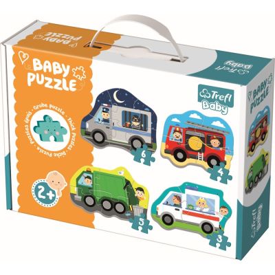 PUZZLE TREFL BABY CLASIC VEHICULE SI MESERII 18 PIESE VIV36071