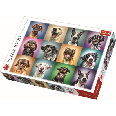 PUZZLE TREFL 1000 PORTRET CATELUSI SIMPATICI VIV10462