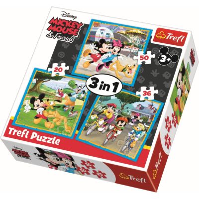 PUZZLE TREFL 3IN1 MICKEY MOUSE SI PRIETENII VIV34846