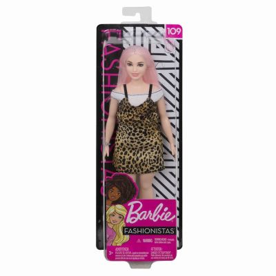 PAPUSA BARBIE FASHIONISTA CU PARUL ROZ VIVMTFBR37_FXL49