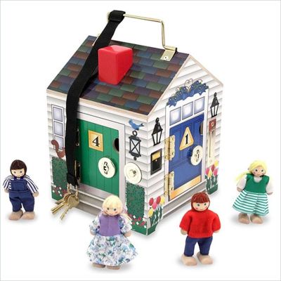 Casuta din lemn cu sonerie Melissa and Doug - OKEMD2505