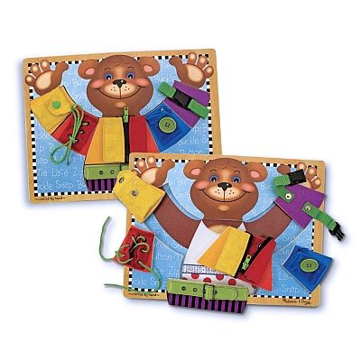 Joc pentru dezvoltarea abilitatilor Invata sa te imbraci Melissa and Doug - OKEMD3784