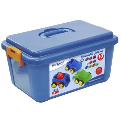 Minimobil 12 cm Set 10 masinute - Miniland - OKEML27487