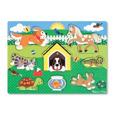 Puzzle din lemn Animalele de companie - OKEMD9053