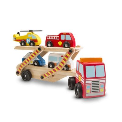 Transportor cu vehicule de urgenta Melissa and Doug - OKEMD4610