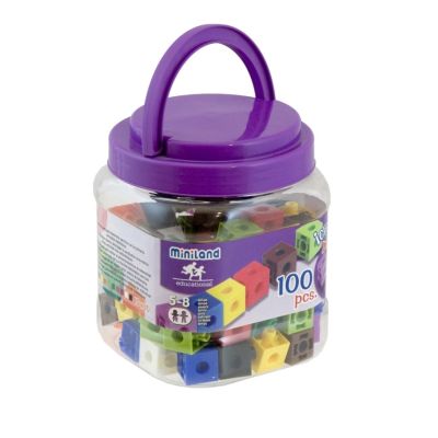 Set 100 cuburi 2 cm - Miniland - OKEML95210