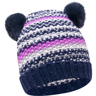 Caciula Pom Pom in degrade bleumarine CZ-282-1-c1