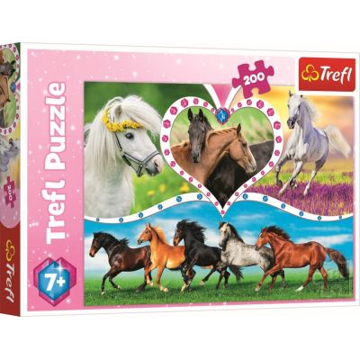 PUZZLE TREFL 200 FRUMOSII CAI VIV13248